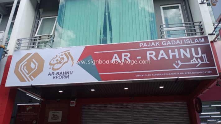 3D Signboard # Signcraft Maker # 3D Box Up Stainless Steel Signage # Signboard Kedai Pajak # AR- Rahnu Signage