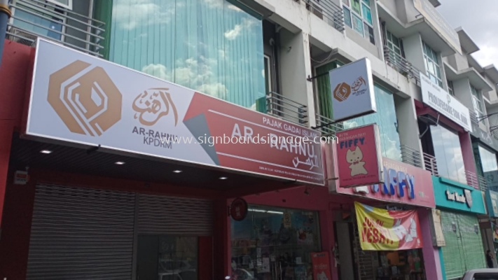 3D Signboard # Signcraft Maker # 3D Box Up Stainless Steel Signage # Signboard Kedai Pajak # AR- Rahnu Signage