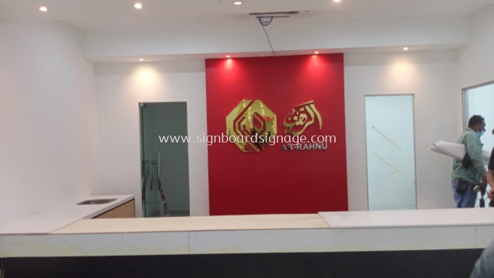 3D Signboard # Signcraft Maker # 3D Box Up Stainless Steel Signage # Signboard Kedai Pajak # AR- Rahnu Signage