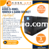 KOSS Sylion 1000VA 1KVA UPS w 2x 12V 7Ah Batteries Battery 4x UK Socket Digital Display Voltage Stabilization S-100EL  KOSS