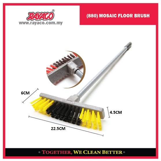 (880) MOSAIC FLOOR BRUSH  Floor Brush Series Floor Brush & Push Broom Series