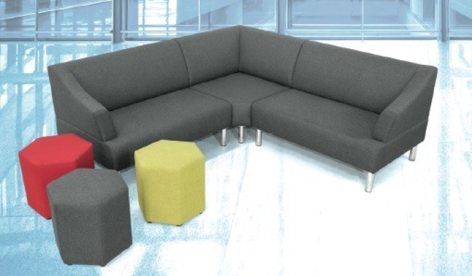 Mela L shape Sofa with stool AIM1116ML