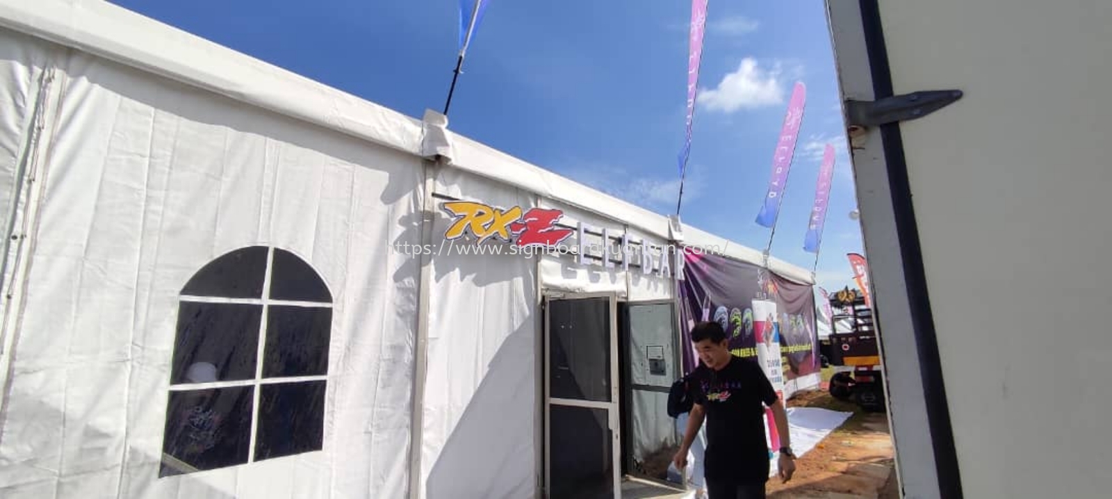 RXZ ELFBAR EVENT OUTDOOR 3D RGB LED BOX UP FRONTLIT LETTERING WITH HOLLOW STRUCTURE AT KUALA BESUT, JABI, APAL, PASIR AKAR, TEMBILA, PULAU PERHENTIAN, KAMPUNG RAJA, JERTEH KUALA TERENGGANU BESUT MALAYSIA