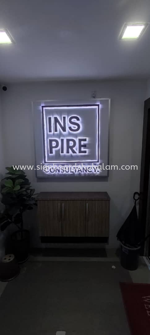 INSPIRE Consultant 3D LED Backlit Signage at SRI DAMANSARA, SUNGAI LONG, BANDAR UTAMA, BATU ARANG, BUKIT SUBANG, PUTRA HEIGHTS, COUNTRY HEIGHTS