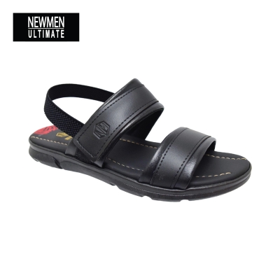 MEN ADJUSTABLE VELCRO CLASSIC SANDAL (MA 8221-BK) (AM.L)