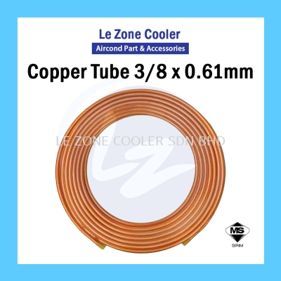 Copper Tube 3/8'' x 0.61mm