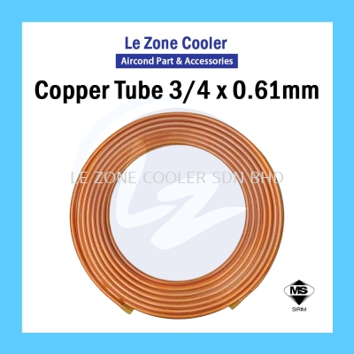 Copper Tube 3/4'' x 0.61mm