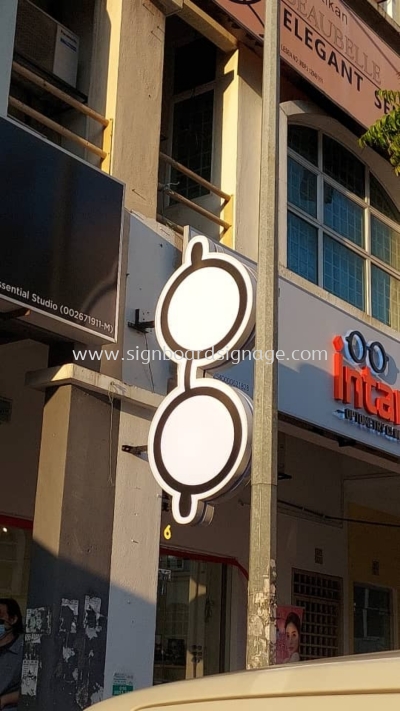 Double Sided Signboard # Custom Made Logo Double Side Signboard # 3D LED Frontlit Double Side