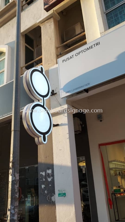 Double Sided Signboard # Custom Made Logo Double Side Signboard # 3D LED Frontlit Double Side