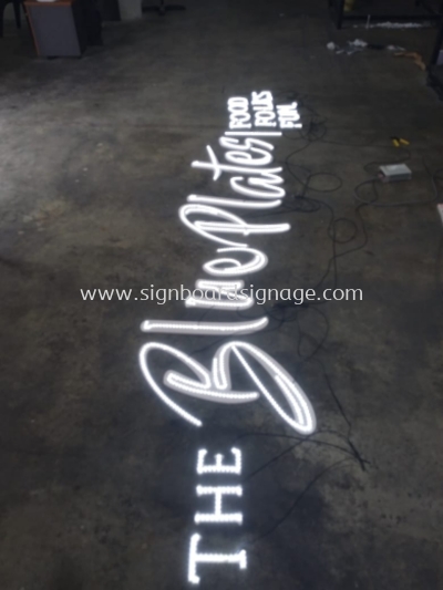 Signboard 3D Box Up Led frontlit # 3D Aluminum Box Up LED Channels Lettering / Logo Signage #  