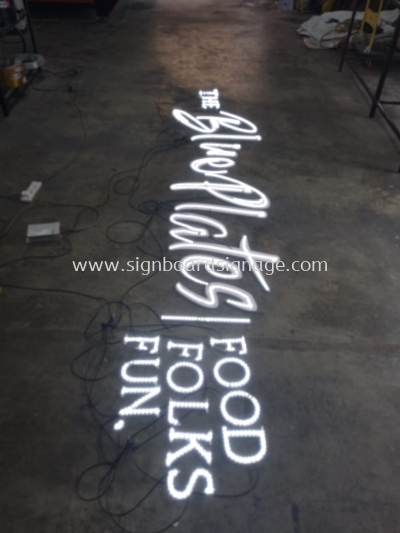 Signboard 3D Box Up Led frontlit # 3D Aluminum Box Up LED Channels Lettering / Logo Signage #  