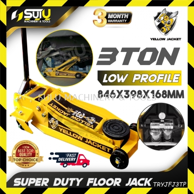 YELLOW JACKET 56647 / TRYJFJ3TP 3 Ton Low Profile Floor Jack Pro Heavy Duty Garage Jack