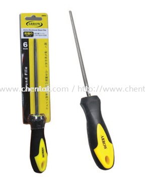 Round File with Handle Round File with Handle Extra-Hardened Steel File ARROW