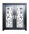 QSL6-791  MS/SS Lasercut Modern Art Design (Premium Q-Spec) Premium Q-Spec Series Security Door Series