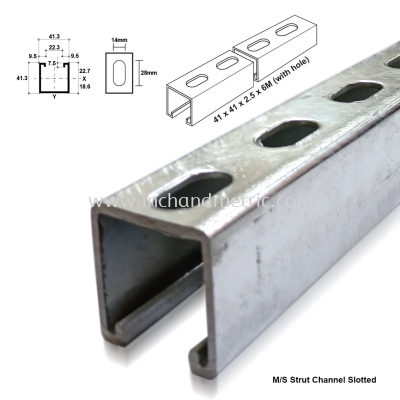 M/S Uni-Strut Channel Slotted (HDG)