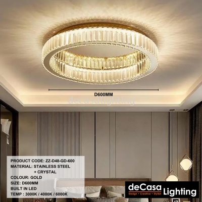 MODERN CRYSTAL CEILING LIGHT (D48)