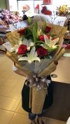 Mx 04 Lily and roses 百合加玫瑰 Hand Bouquet 手捧花