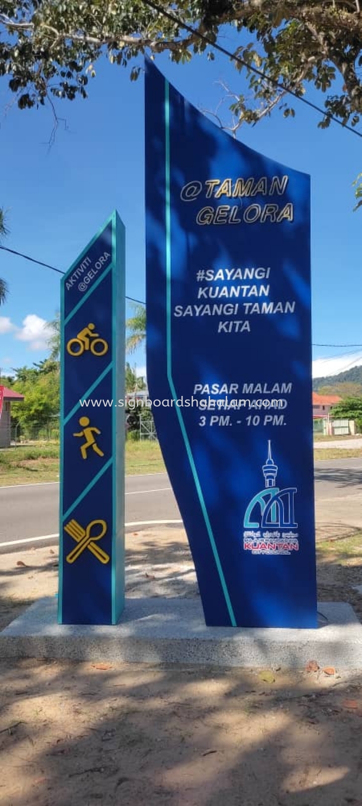 Kuantan Taman Gelora 3D Pylon Signage at KL, BANDAR KINRARA, SRI PETALING, BUKIT JALIL, CHERAS, AMPANG, KAJANG, SERI KEMBANGAN, PUTRAJAYA, CYBERJAYA.