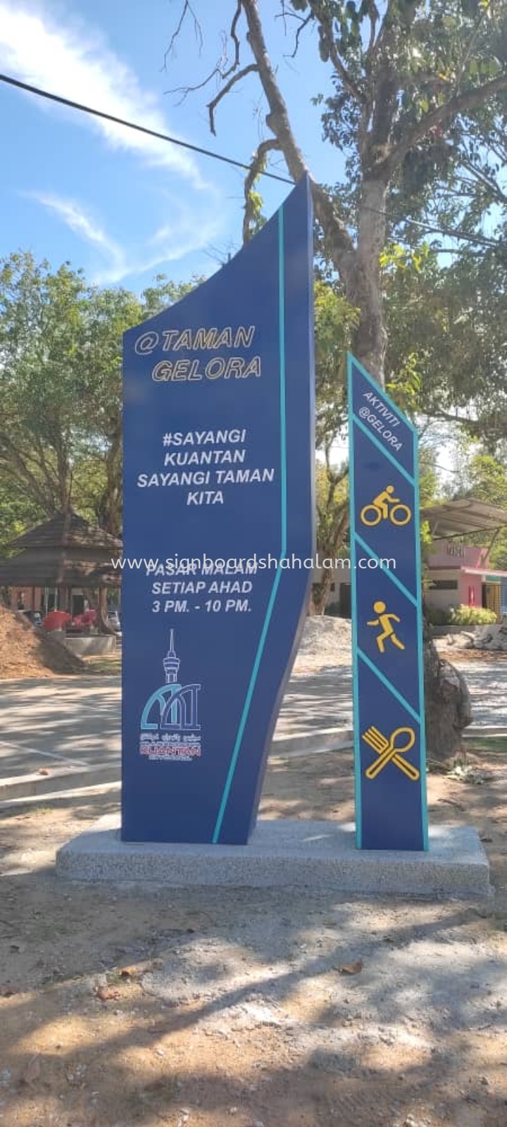 Kuantan Taman Gelora 3D Pylon Signage at KL, BANDAR KINRARA, SRI PETALING, BUKIT JALIL, CHERAS, AMPANG, KAJANG, SERI KEMBANGAN, PUTRAJAYA, CYBERJAYA.