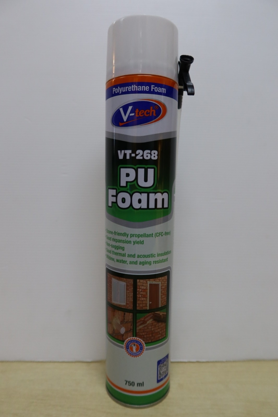 V-TECH VT-268 PU FOAM (750ML/CAN) (12-CAN/CTN)