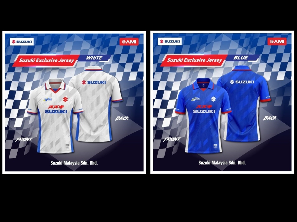 T-shirt Jersey Collar Team Suzuki Malaysia