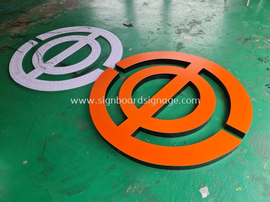 Signcraft # Aluminum Box Up Logo # Signboard Logo 3D LED