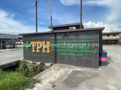 TPH - Outdoor 3d led frontlit without base signage - outdoor 3d pvc signage - Taman Bukit Serdang 