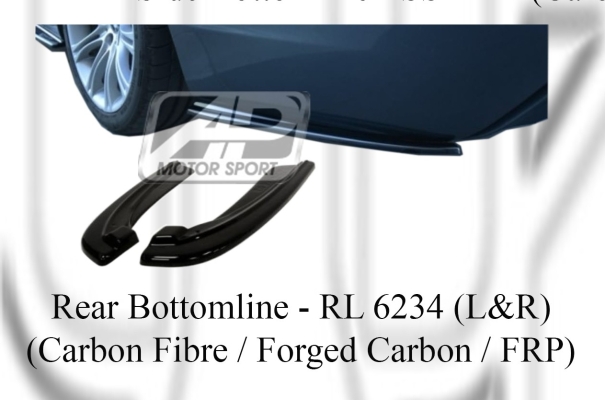 BMW 5 Series E60 Rear Lip (L&R) (Carbon Fibre / Forged Carbon / FRP Material) 