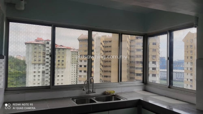 WINDOW GRILL DIAMOND NET @Winner Heights Condo, Jalan 2/125, Desa Petaling, 57100 Kuala Lumpur.