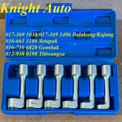 KGT 6pcs Diesel Fuel Injector Line Socket Tool Set J007 ID34843