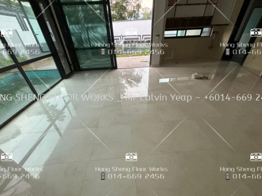 Marble floor _ grinding & polish