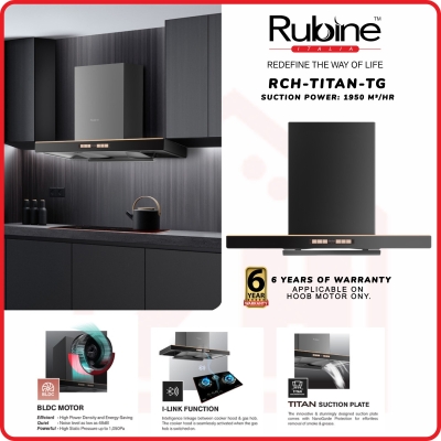 Rubine Cooker Hood RCH-TITAN-TG