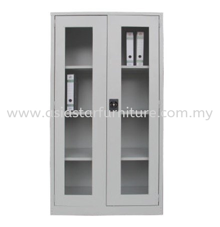 FULL HEIGHT STEEL CUPBOARD WITH GLASS SWINGING DOOR - balakong | serdang | kajang