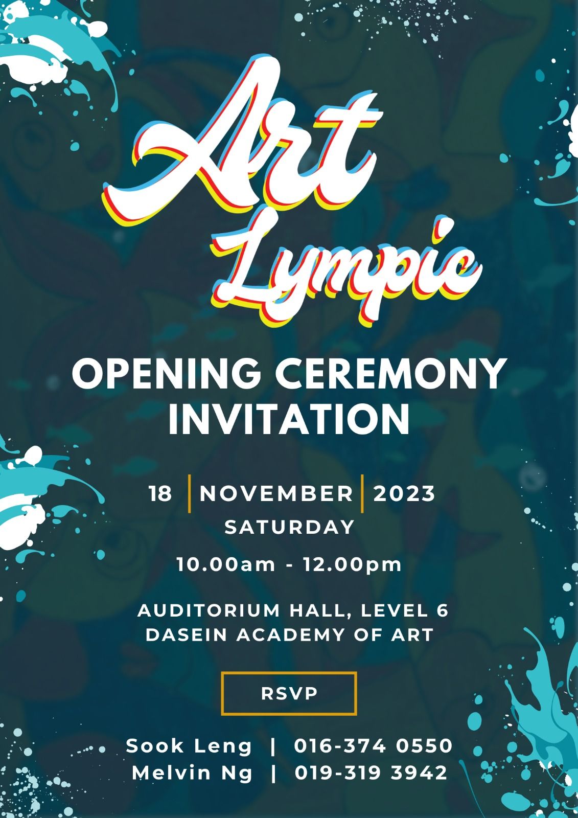 We are delighted to invite you to the Opening Ceremony of the 1st ART-LYMPIC @ Children Art Competition 2023 | JCI Sunway Damansara