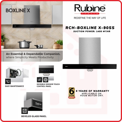 Rubine Cooker Hood RCH-BOXLINE X-90SS