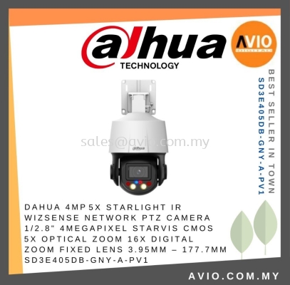 DAHUA 4MP 45X STARLIGHT IR WIZSENSE NETWORK PTZ CAMERA 1/2.8" 4Megapixel STARVIS CMOS SD3E405DB-GNY-A-PV1