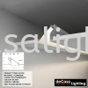 LIGHT TROUGH PROFILE FITTING (BY-003) ALUMINIUM / SILICON PROFILE