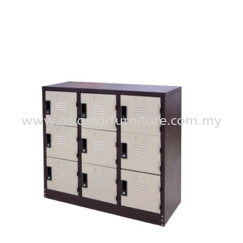 HALF HEIGHT 9 COMPARTMENT STEEL LOCKER - bangi | kajang | semenyih