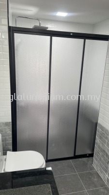 Aluminum showerscreen + PS (pvc)@Lanai Kiara Condominium,Bukit Kiara
