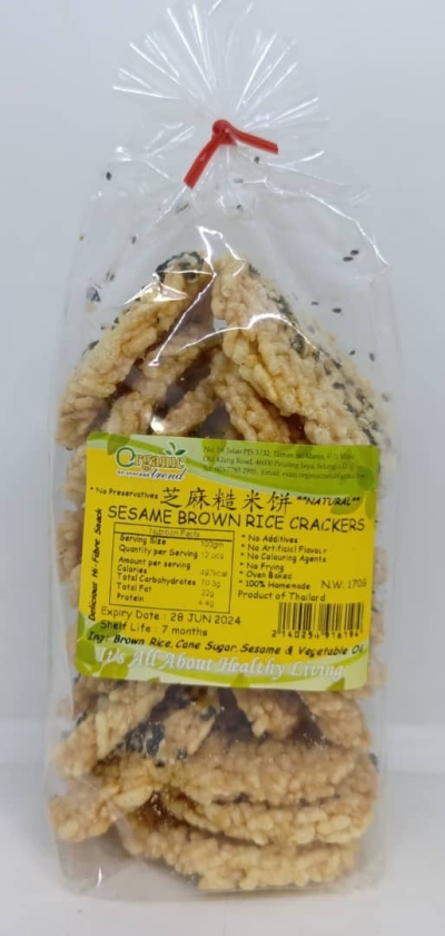 SESAME BROWN RICE CRACKER-170G