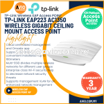 TP-LINK Tplink AC1350 Wireless MU-MIMO Gigabit Ceiling Mount Wifi Wi-Fi Access Point Dual Band 450Mbps + 867Mbps EAP223