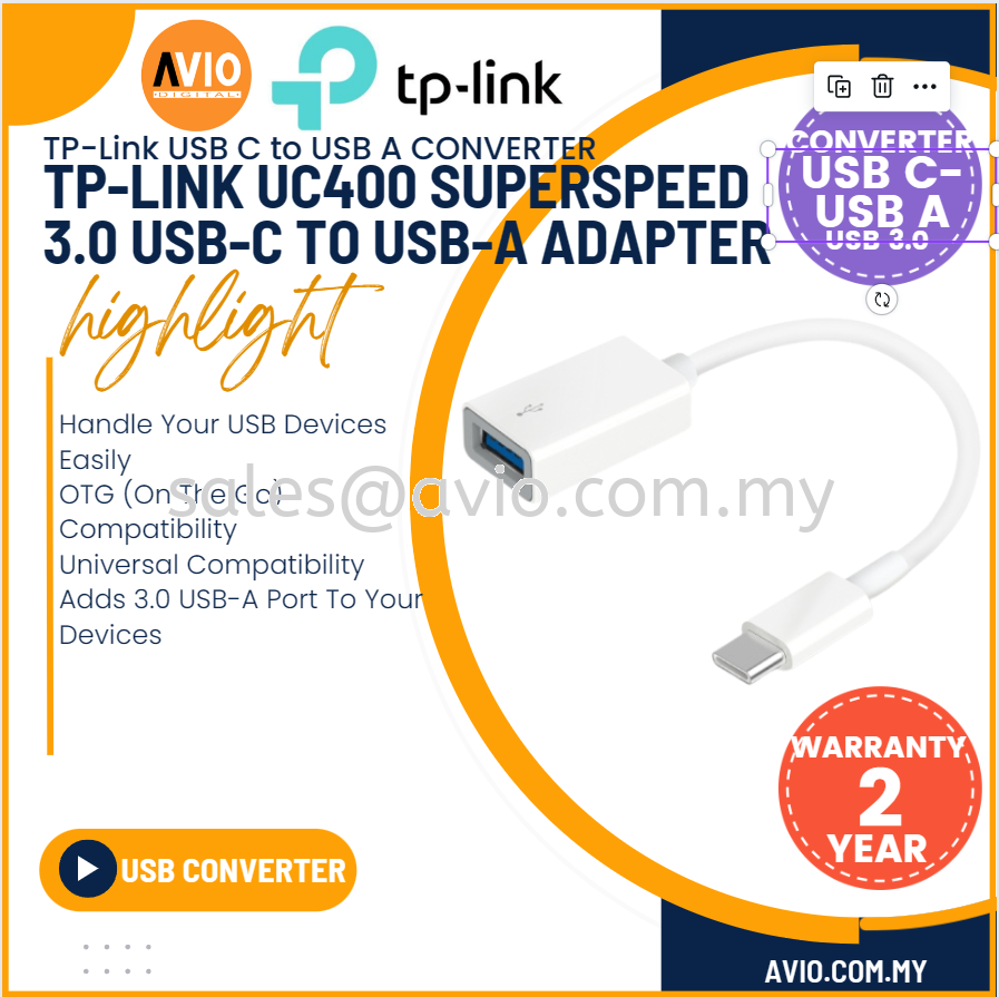 Adaptador USB-C a USB 3.0 Tp-Link UC400