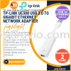 TP-LINK Tplink UE300 USB - LAN USB 3.0 To Gigabit 1000Mbps Speed 1x Ethernet LAN Port Network Adapter White UE300 USB CONVERTER TP-LINK