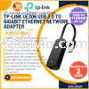 TP-LINK Tplink UE306 USB - LAN USB 3.0 To Gigabit 1000Mbps Speed 1x Ethernet LAN Port Network Adapter Black UE306 USB CONVERTER TP-LINK