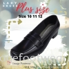 PlusSize Women 1 inch Heel Shoes- PS-71838 BLACK Colour Plus Size Shoes