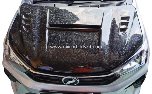 PERODUA BEZZA 2016 MUGEN ADVANCE FORGED CARBON FIBER BONNET HOOD