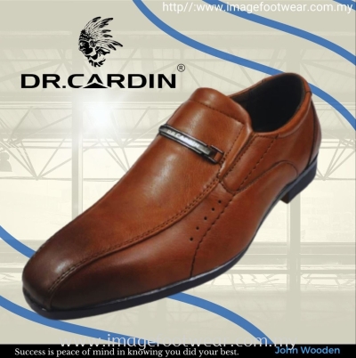 Dr Cardin Men Faux Leather Formal Slip-On Shoe DC-6626- MAPLE Colour