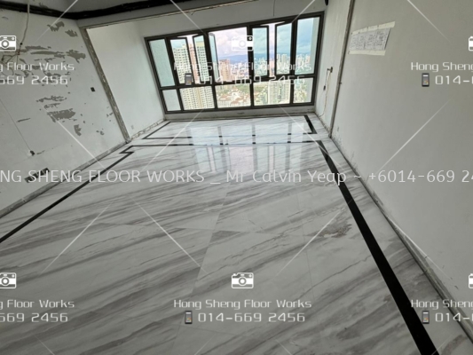 Polish marble flooring 