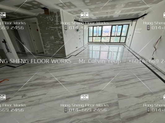 Polish marble flooring 