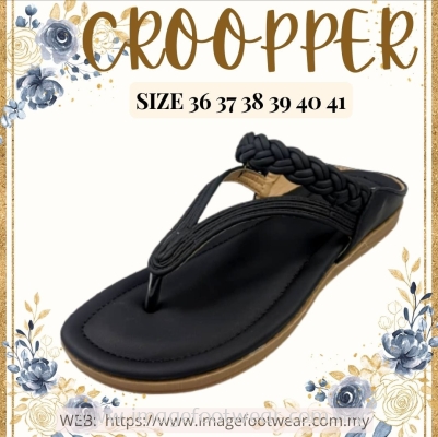 CROOPPER Ladies Comfort Sandal CS-51-81054- BLACK Colour